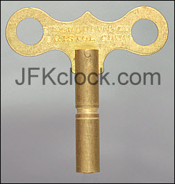 A brass, single ended, trademark Ingraham key