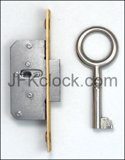 New Lock and Key for Grandfather Clock Door; Style #4